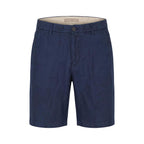 Borghese Blue Linen Bermuda Shorts