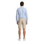 Borghese Beige Linen Bermuda Shorts