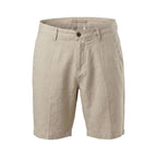 Borghese Beige Linen Bermuda Shorts