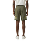 County of Milan Green Cotton Bermuda Shorts