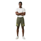 County of Milan Green Cotton Bermuda Shorts