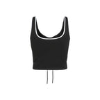 Karl Lagerfeld Black Viscose Top