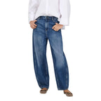 Jacqueline De Yong Blue Cotton Mom Jeans