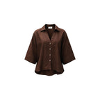 Jacqueline De Yong Brown Viscose Blouse