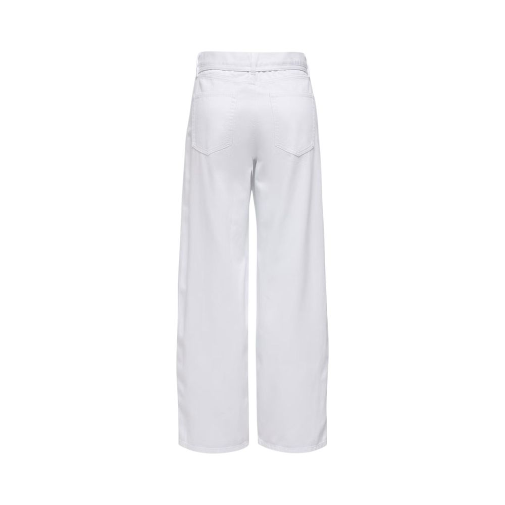 Only White Cotton Mom Jeans