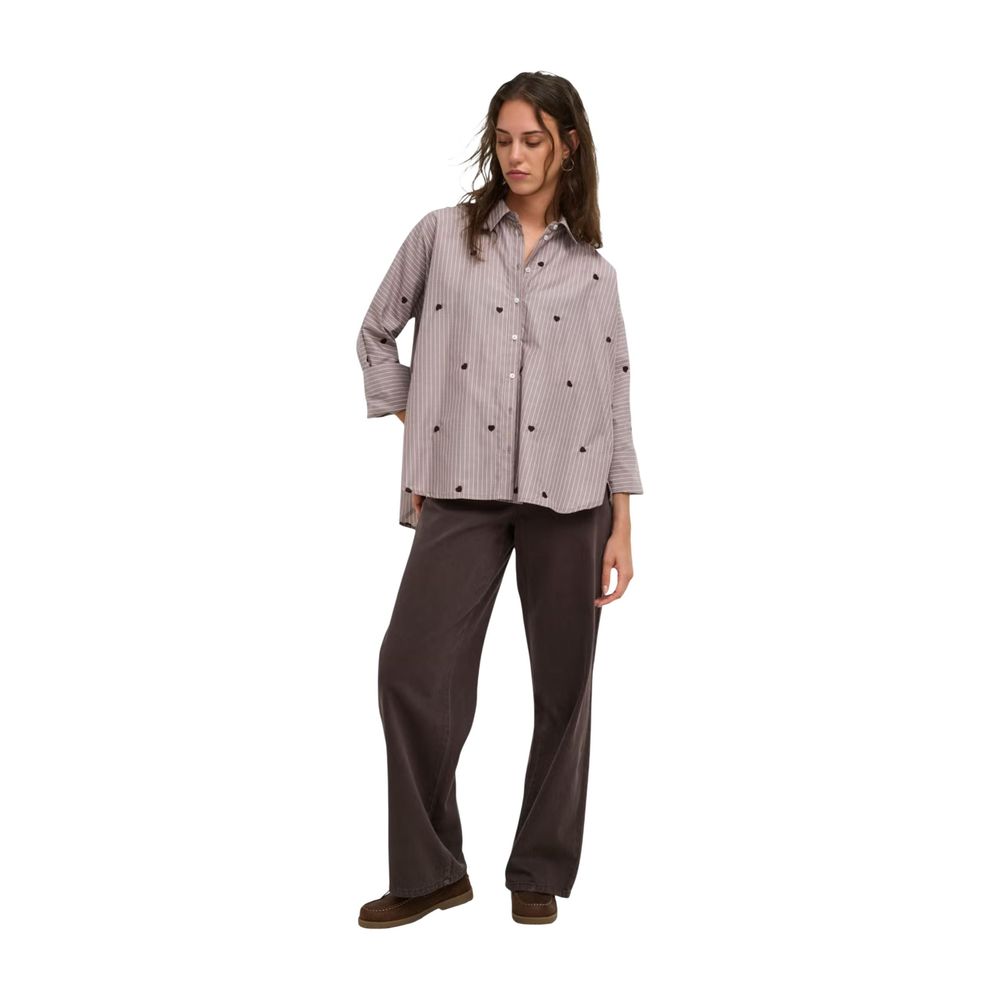 Only Brown Recycled Polyester Blouse