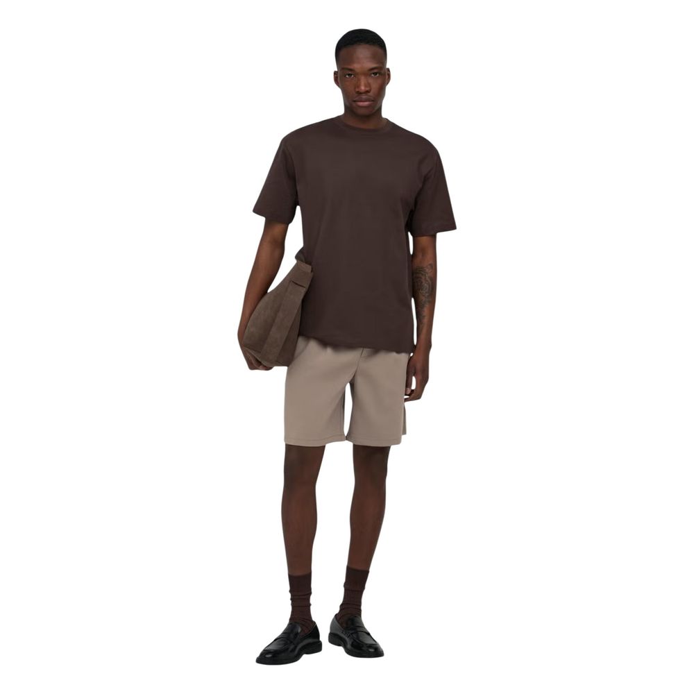Only & Sons Beige Recycled Polyester Bermuda Shorts