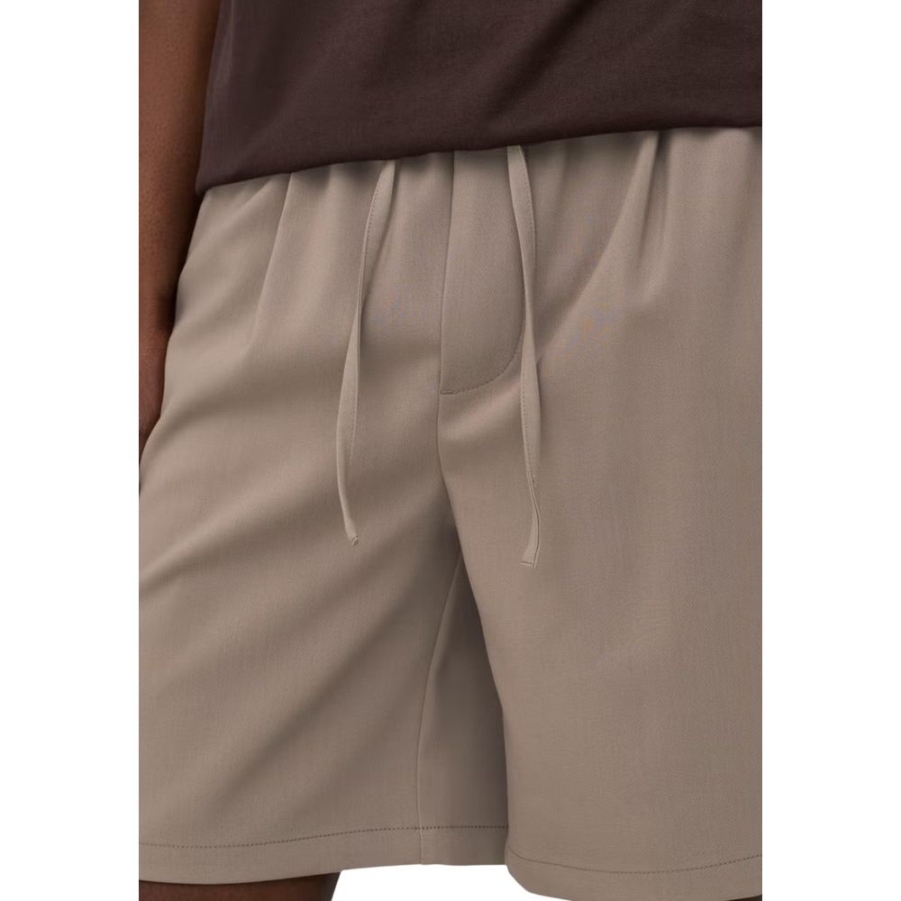 Only & Sons Beige Recycled Polyester Bermuda Shorts