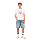 Only & Sons Light Blue Organic Cotton Bermuda Shorts