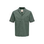 Only & Sons Green Cotton Shortsleeve Shirt