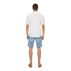 Only & Sons White Linen Shortsleeve Shirt