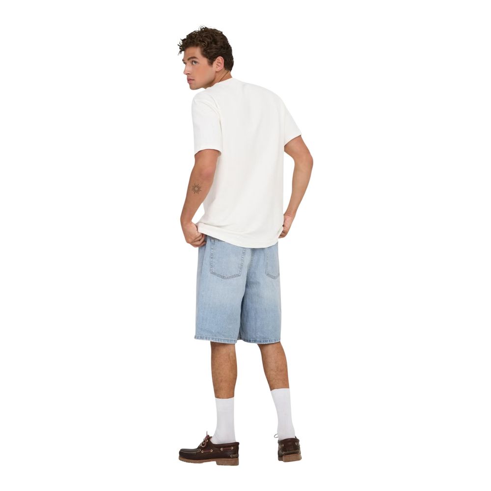 Only & Sons Light Blue Organic Cotton Bermuda Shorts