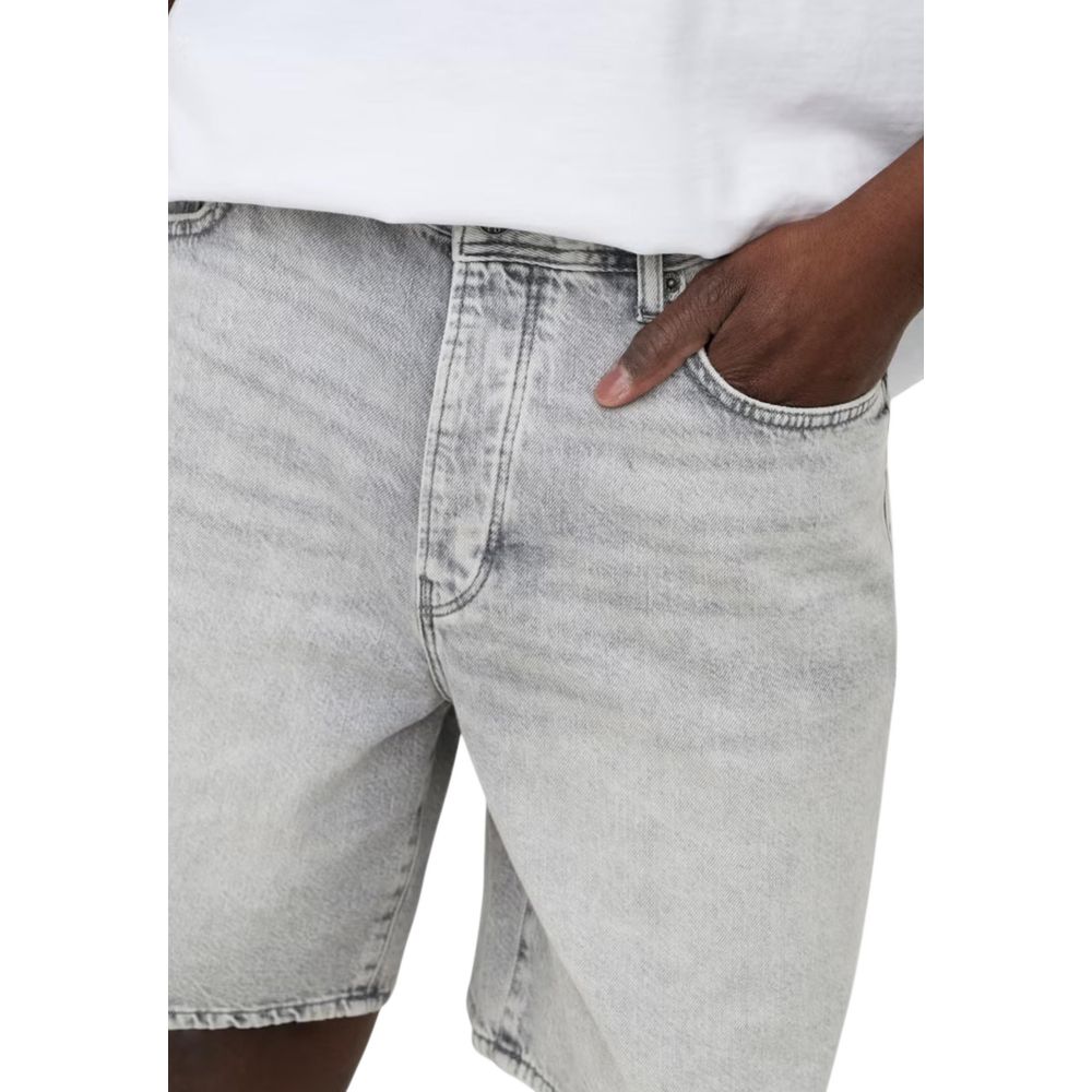 Only & Sons Gray Cotton Bermuda Shorts