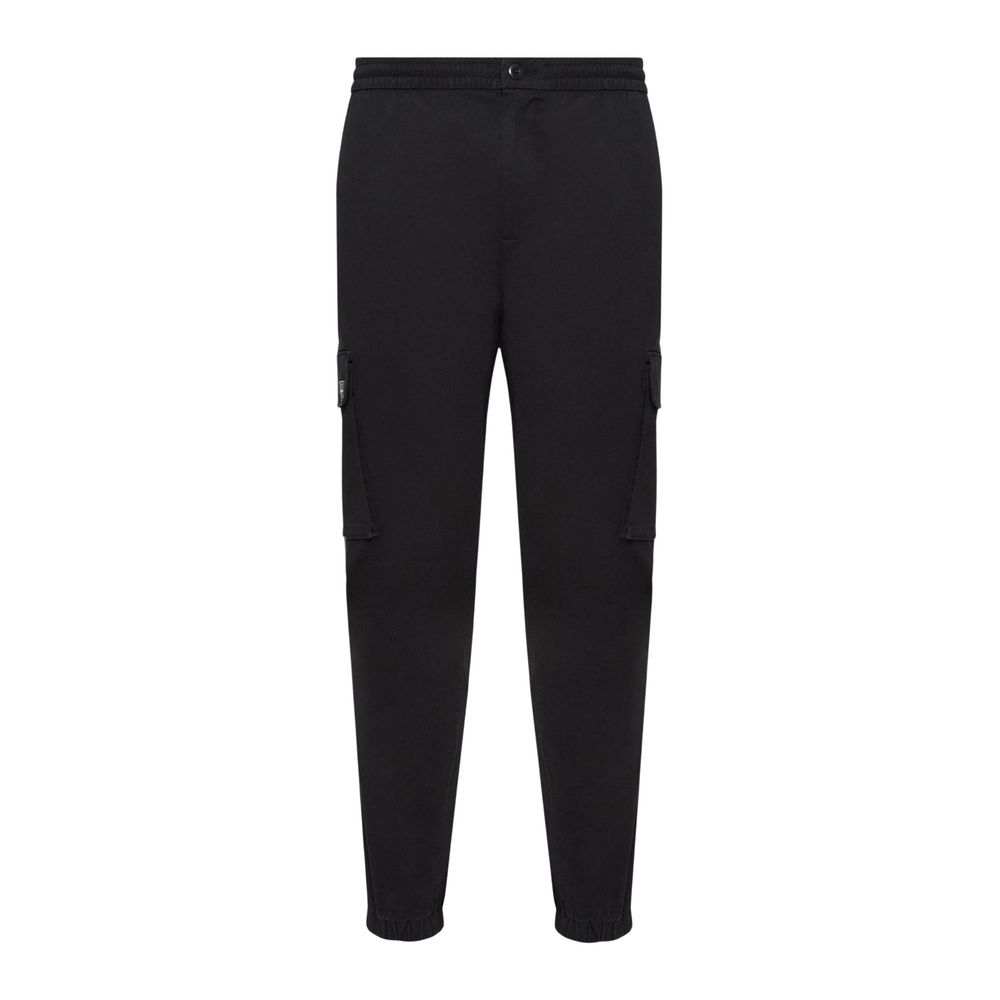 Calvin Klein Jeans Black Cotton Casual Pants