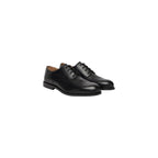 Calvin Klein Black Leather Oxfords And Derbies