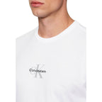 Calvin Klein Jeans Cream Cotton T-Shirt