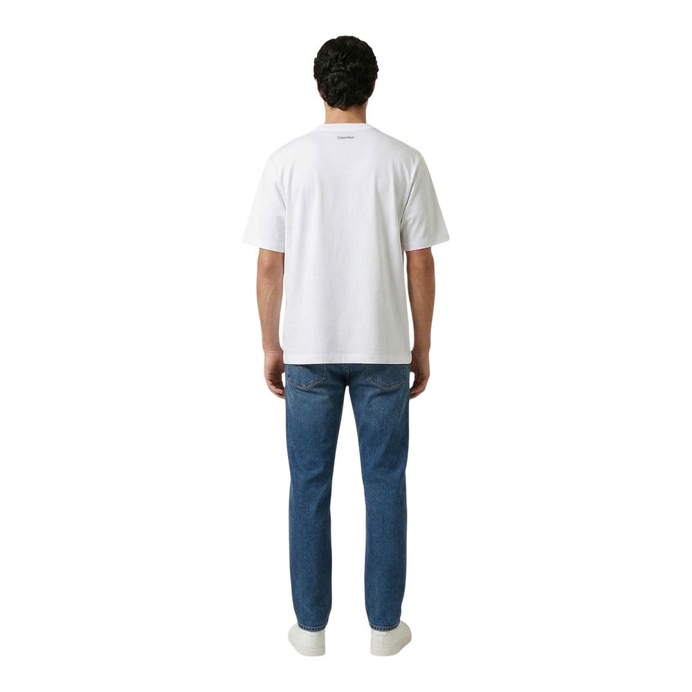 Calvin Klein Jeans White Cotton T-Shirt