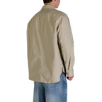 Calvin Klein Jeans Beige Cotton Full-Length Jacket