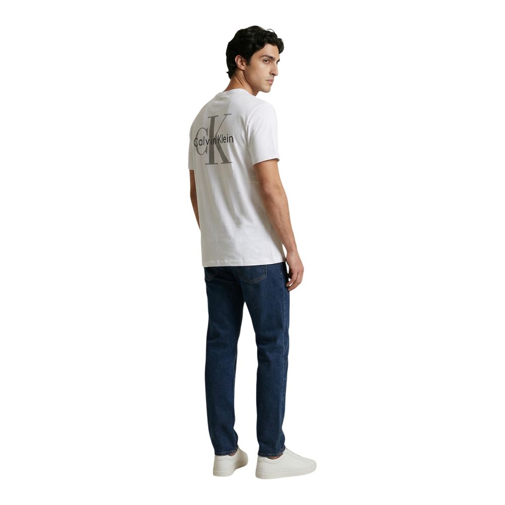Calvin Klein Jeans White Cotton T-Shirt