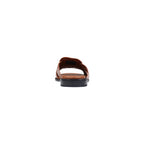 Tommy Hilfiger Brown Leather Flat Sandals