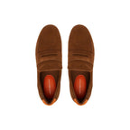 Tommy Hilfiger Brown Suede Leather Slip-On Loafers
