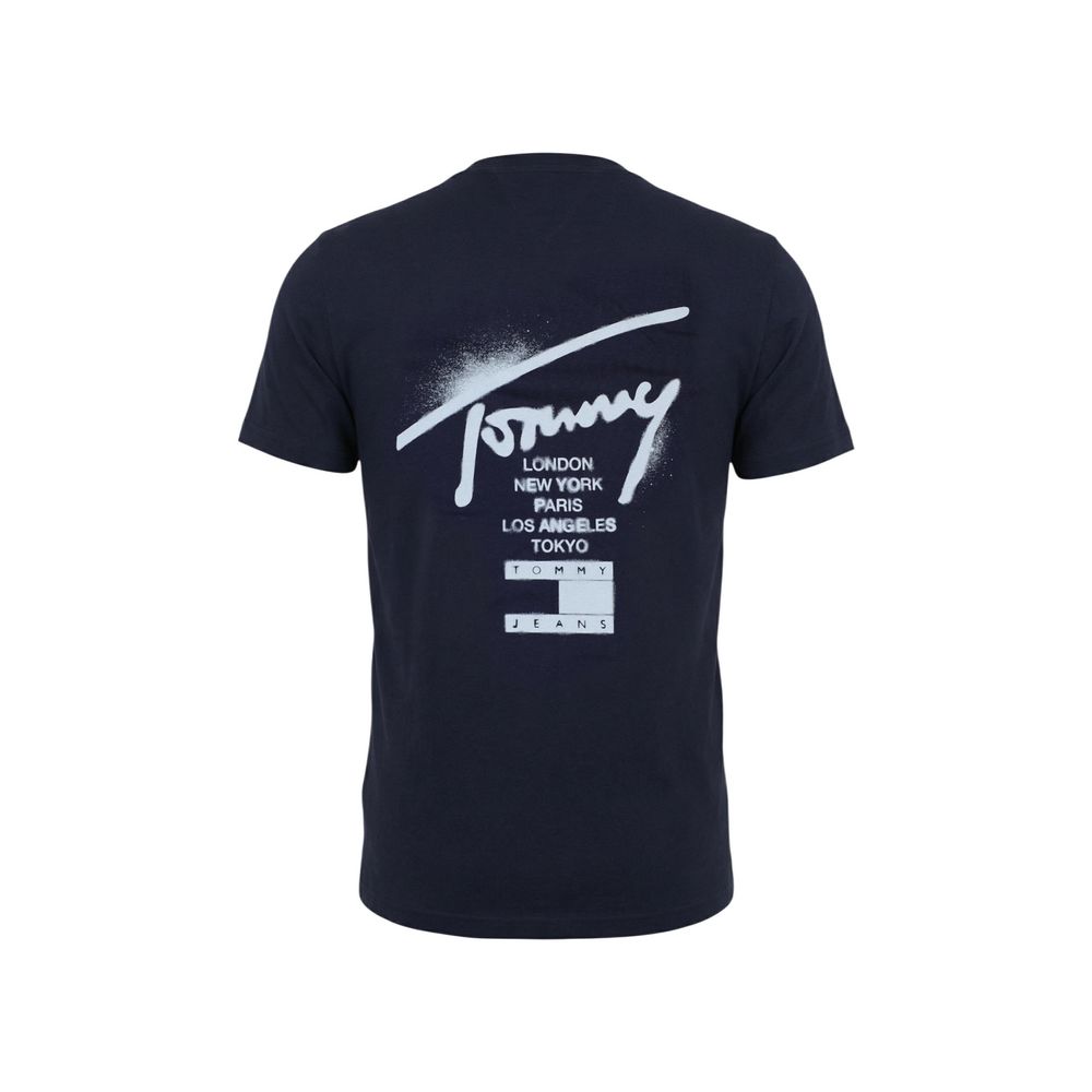 Tommy Hilfiger Jeans Blue Recycled Cotton T-Shirt