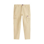 Tommy Hilfiger Jeans Beige Recycled Cotton Cargo Pants