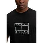 Tommy Hilfiger Jeans Black Recycled Cotton T-Shirt