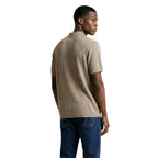 Armani Exchange Beige Cotton Polo Shirt