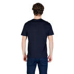 Armani Exchange Blue Cotton T-Shirt
