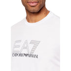 EA7 Emporio Armani White Cotton T-Shirt