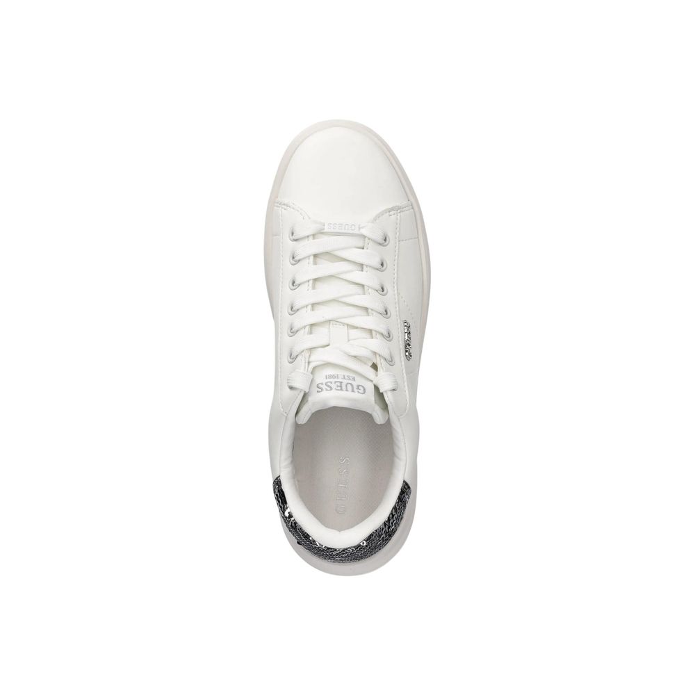 Guess Silver Leather Sneakers