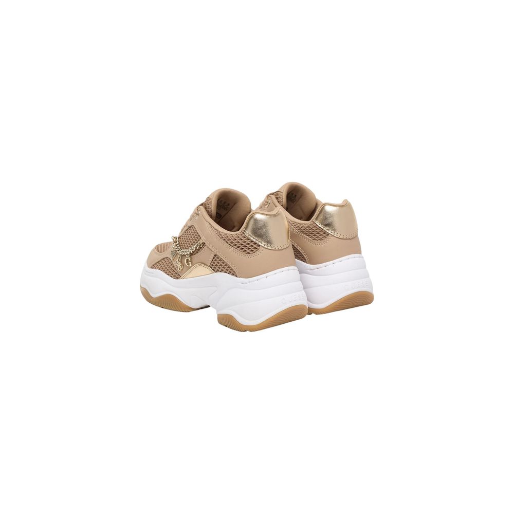 Guess Beige Polyethylene Chunky Sneakers