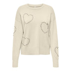 Only Cream Viscose Sweatshirt