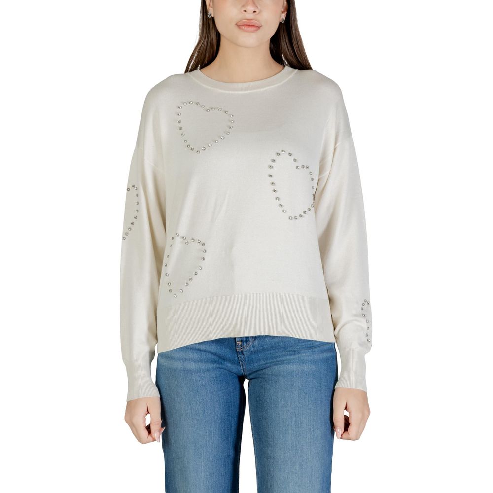 Only Cream Viscose Sweatshirt