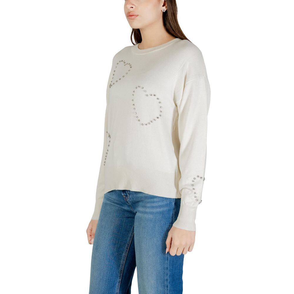 Only Cream Viscose Sweatshirt