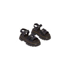 Dr. Martens Black Leather Flat Sandals