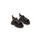 Dr. Martens Black Leather Platform Sandals