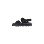 Dr. Martens Black Leather Flat Sandals
