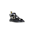 Dr. Martens Black Leather Flat Sandals