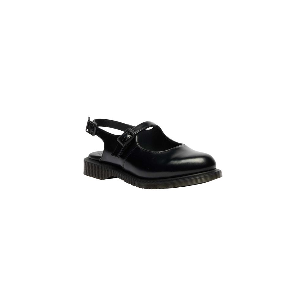 Dr. Martens Black Leather Flat Sandals