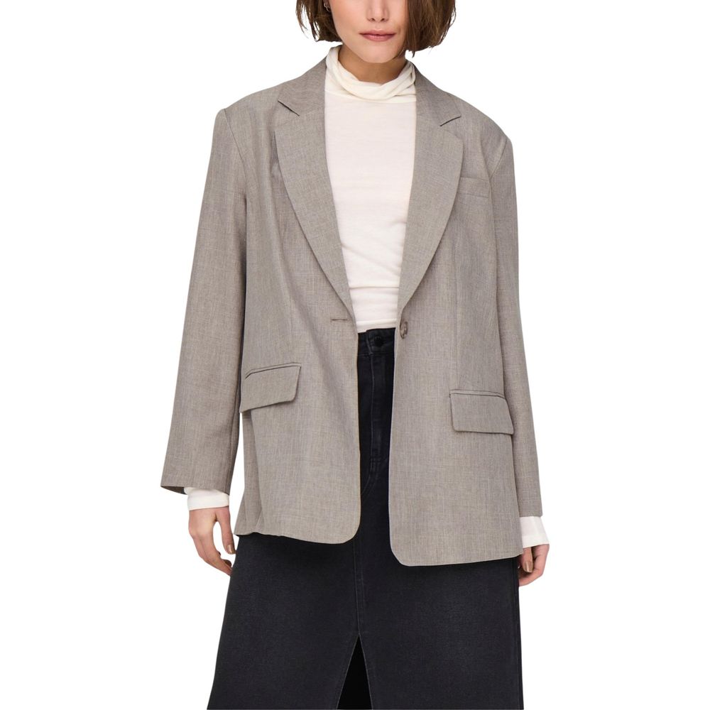 Only Beige Polyester Blazer