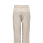 Only Beige Viscose Casual Pants