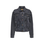 Only Black Cotton Denim Jacket