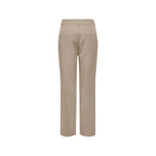 Only Beige Viscose Casual Pants