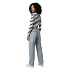 Only Blue Viscose Sweatshirt