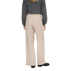 Only Beige Viscose Casual Pants