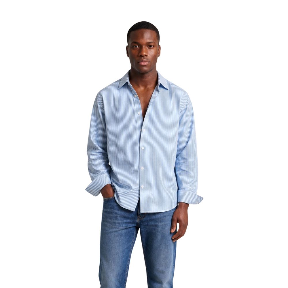 Only & Sons Blue Cotton Pattern Shirt