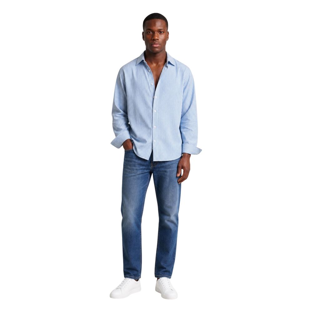 Only & Sons Blue Cotton Pattern Shirt