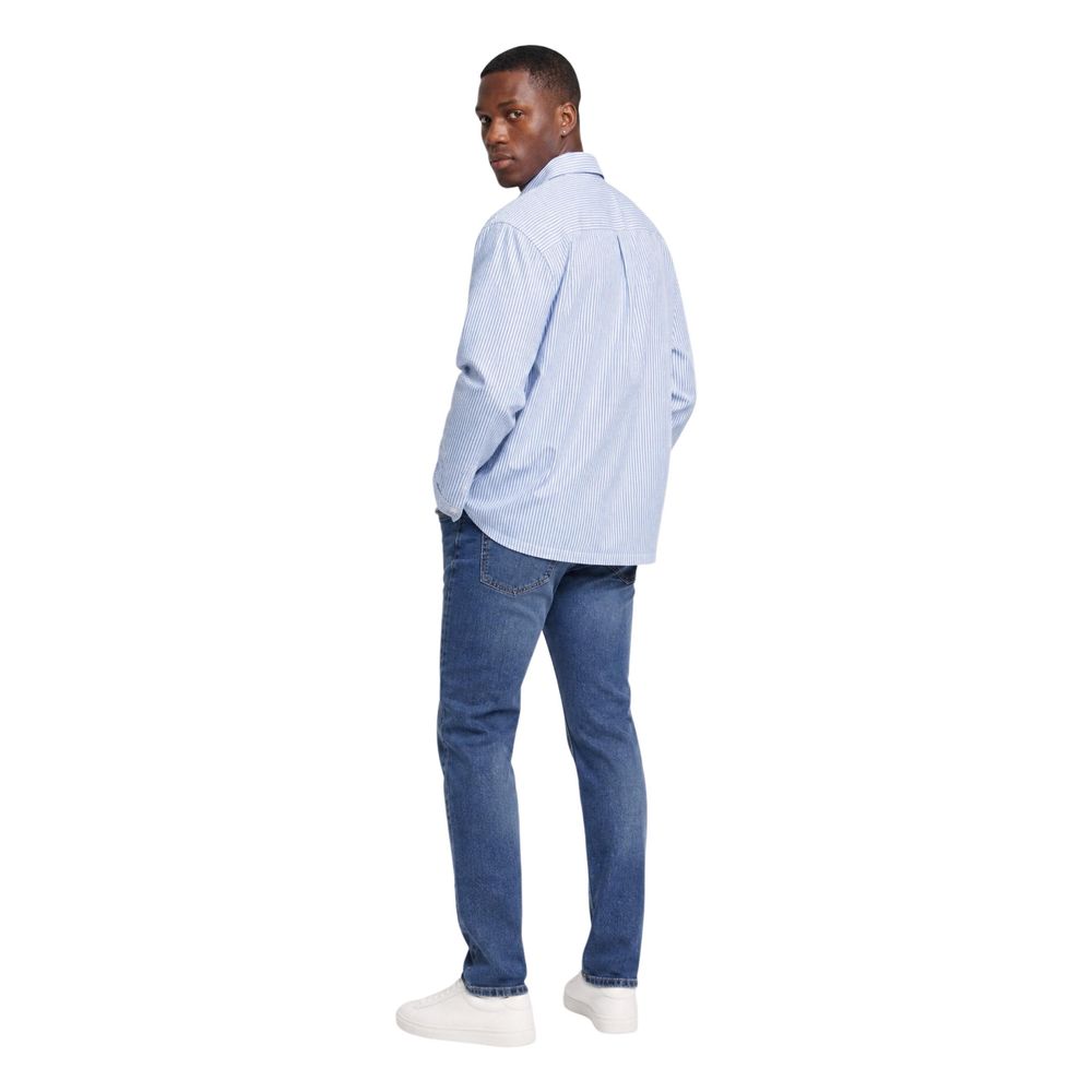 Only & Sons Blue Cotton Pattern Shirt